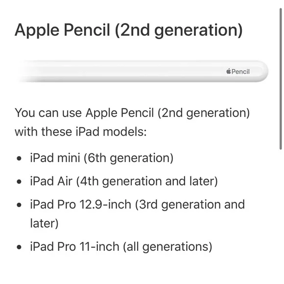 Apple Pencil 2nd Generation